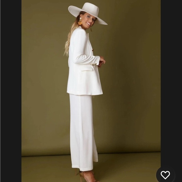 Classic Bruna Libi pants En Crème Size L - Picture 1 of 2